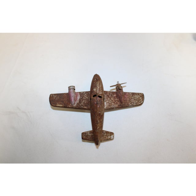 Mid-Century Modern Americana Memorabilia Aircraft Ww2 Twin Engine Toy Planes Set B For Sale - Image 3 of 13
