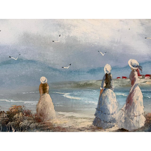 Gerharld Bernhard, Coastal Scene, Oil on Canvas, 1970s, Framed For Sale - Image 8 of 10