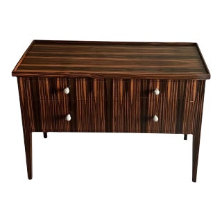 Zebrano Three Drawer Dresser For Sale