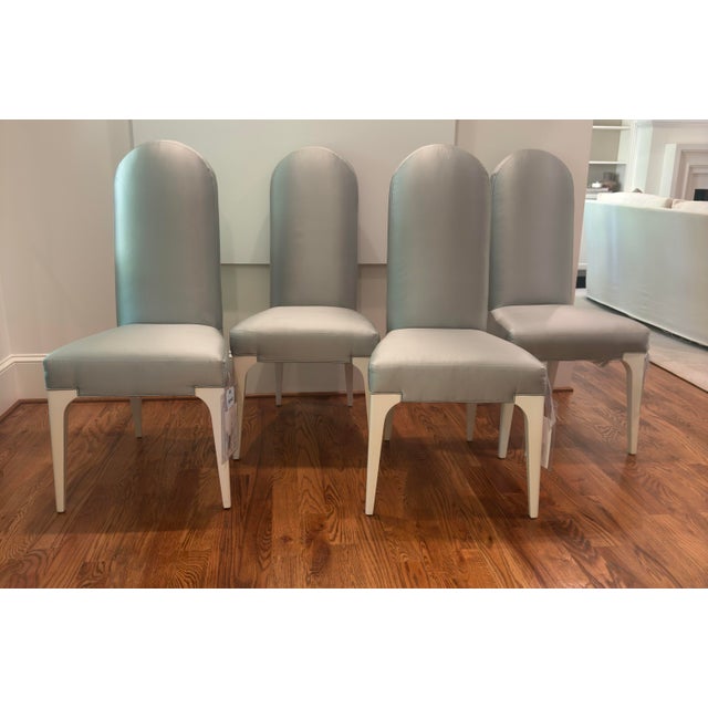 Baker Furniture Company Declan Dining Chair by Baker Luxe Furniture Collection, Set of 4 For Sale - Image 4 of 11