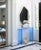Modern Modern Blue Leg Acrylic Console Table For Sale - Image 3 of 4
