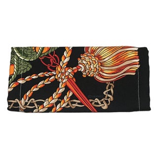 Handmade Hermes Le Timbalier Silk Scarf Face Mask For Sale