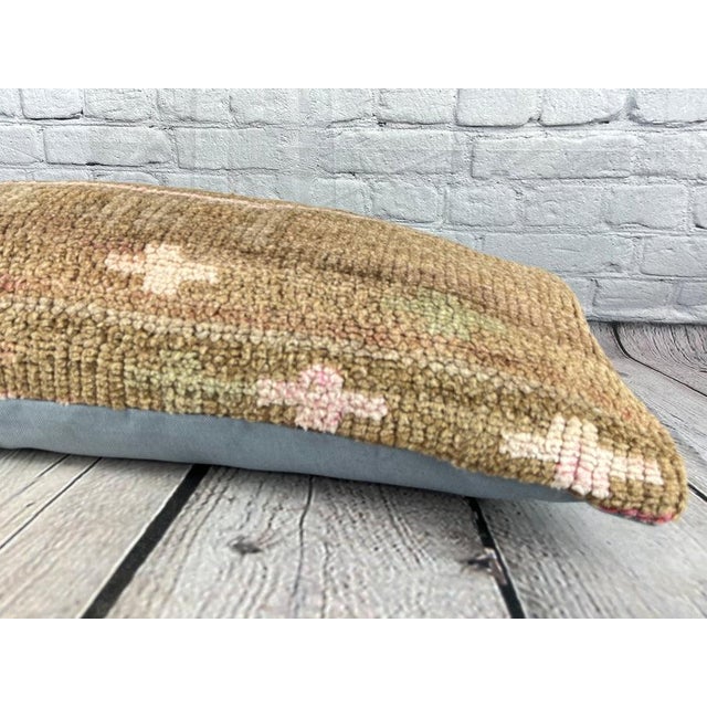 14 x 35 Lumbar Rug Pillow Radiance Retreat Turkish Pillow Cushion Cover For Sale - Image 4 of 4