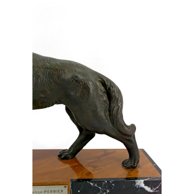 Black German Shepherd Trophy for the Perrier Challenge, France, 1942 For Sale - Image 8 of 18