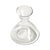 Mid-Century Modern 1950s Contemporary Wide Base Clear Glass Wine & Spirits Decanter For Sale - Image 3 of 3