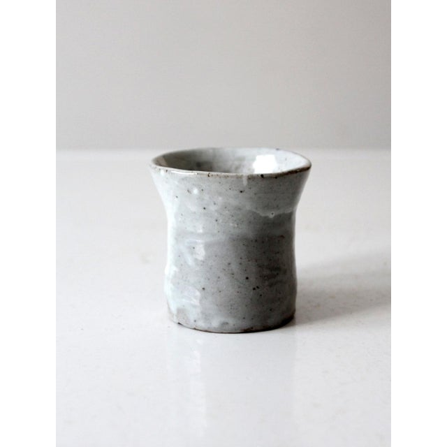 Late 20th Century Vintage Studio Pottery Gray Mug For Sale - Image 5 of 11