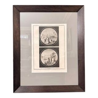 Framed 18th Century Italian Copperplate Engraving After Niccolò Vanni – Antiquities of Herculaneum For Sale