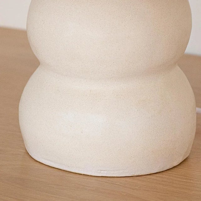 Metal Ceramic Wave Lamp, Large For Sale - Image 7 of 10