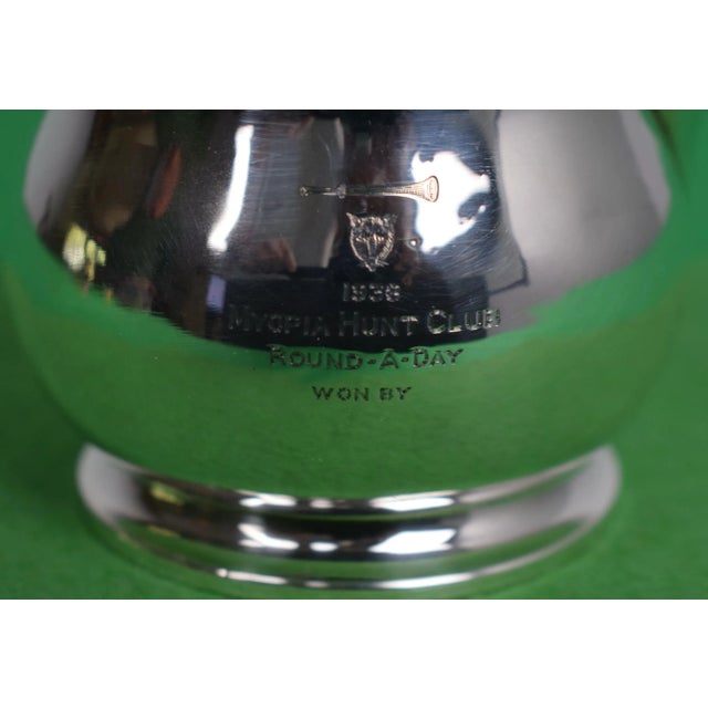 Myopia Hunt Club 1938 Sterling Silver Brandy Warmer For Sale - Image 4 of 7