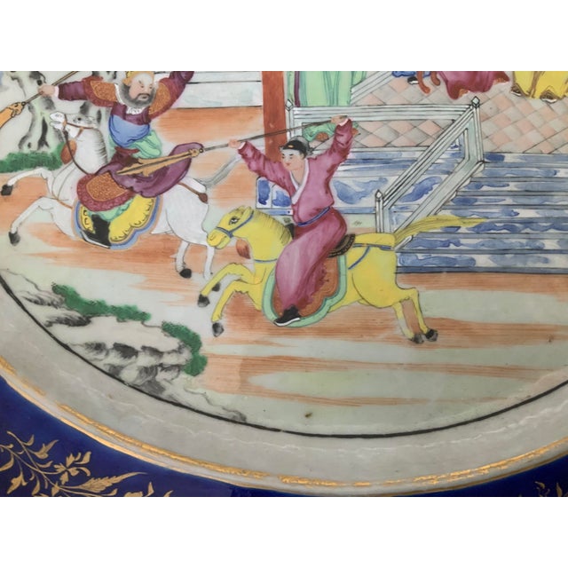 Late 19th Century 19th Century Famille Rose Chinese Export Platter For Sale - Image 5 of 7