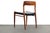 Danish midcentury Niels O.Møller teak and black leather model 75 desk, side or accent chair for JL. Møllers. Niels Otto...