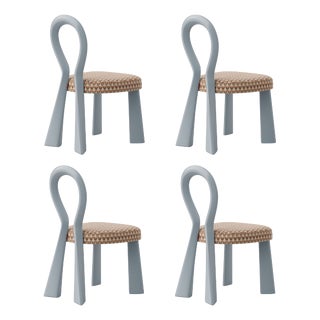 Mary III Dining Chairs with Wood or Lacquered Legs by Ottiu, Set of 4 For Sale