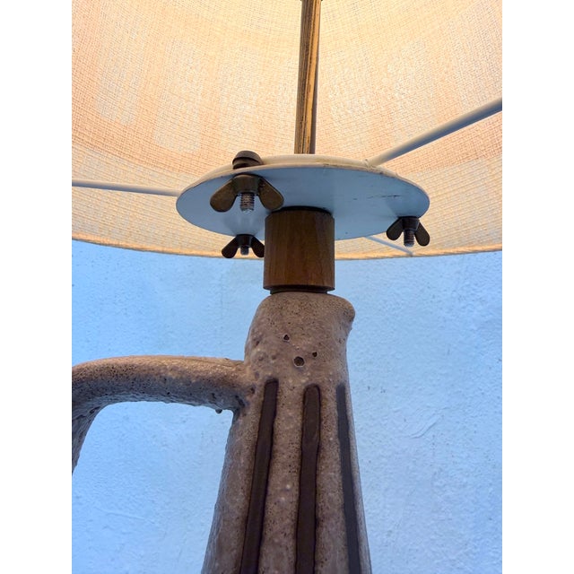 Beige Aegina Floor Lamp by Hans Welling for Ceramano, 1960s For Sale - Image 8 of 16