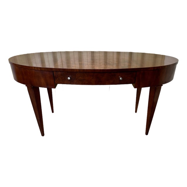 Late 20th Century Inlaid Writing Desk by Hickory & White Furniture. For Sale