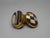 Stone Antique Scottish Hardstone and Gilt Brass Oval Snuff Box C. 1880 For Sale - Image 7 of 9