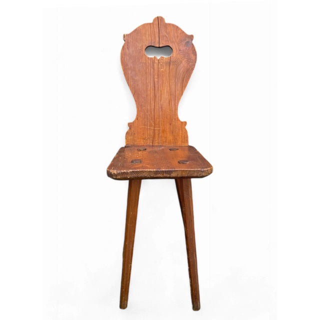 Alpine Chair in Fir, 1850s For Sale - Image 15 of 16