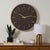 Maze Wall Clock, Dark Brown For Sale - Image 4 of 5
