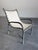 Early Mid Century Robert Lewis Attrbuted Patinated Bronze Patio Lounge Chair Ottoman Set, 2 Pieces For Sale In Tampa - Image 6 of 11