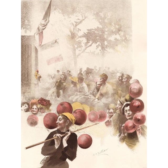 Henri-Patrice Dillon, Polichinelle, 1898, Original Lithograph For Sale - Image 4 of 11