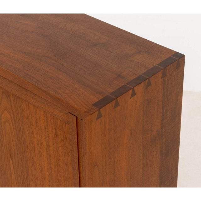 Brown George Nakashima Walnut Hanging Cabinet, 1978 For Sale - Image 8 of 13