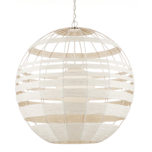 Contemporary Currey & Company Lapsley Orb Chandelier For Sale - Image 3 of 7