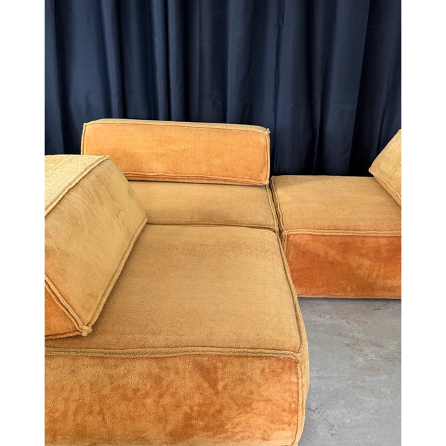 Trio 3-Seater Sofa by Cor for Form AG, 1970s, Set of 6, in Good conditions. Designed 1970 to 1979 This piece has an...