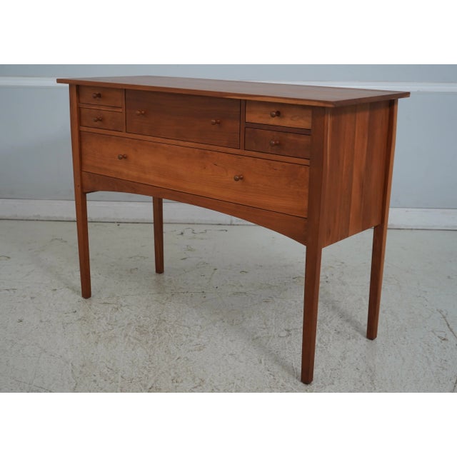 Age: C. 2001 Details: Solid Cherry Dovetailed Drawer Construction High Quality Construction Arts & Crafts Style Natural...