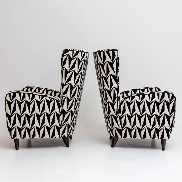 Mid 20th Century Pair of Lounge Chairs, Italian Manufacture, Mid-20th Century For Sale - Image 5 of 8