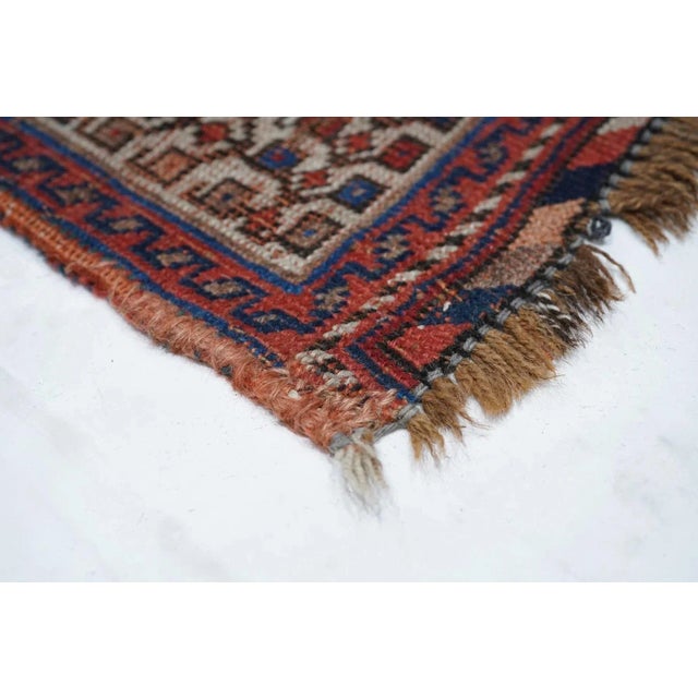 19th Century Antique Afshar Rug 3'11'' x 4'5'' For Sale - Image 5 of 11