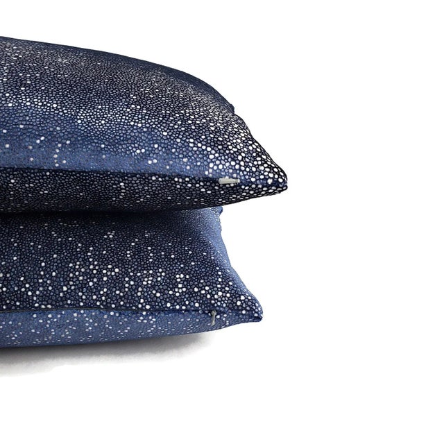 Kravet Couture Sombra in Indigo Lumbar Pillow Cover For Sale In Portland, OR - Image 6 of 7