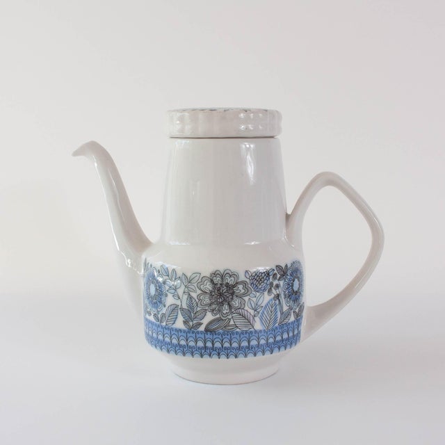 Blue Vintage Tea Set from Raul da Bernarda, Alcobaça, Portugal, 1970s, Set of 9 For Sale - Image 8 of 18