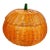 1970s Vintage Boho Chic Americana Halloween Wicker Pumpkin Basket, Large Scale For Sale
