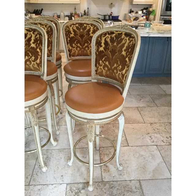 FrenchStyle Bar Stools Set of 6 Chairish
