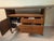 Mid-century modern Basic Witz brand rolling drop leaf bar cart. If you love this pattern, I have the matching hutch with...