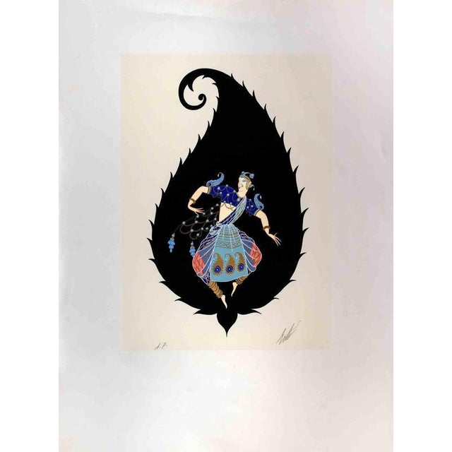 Erté, Bayadère, 1970s, Screen Print For Sale - Image 4 of 4
