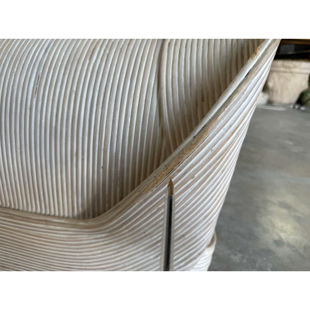 Beige 1980's Betty Cobonpue Split Reed " Sculptura" Coffee Table For Sale - Image 8 of 12
