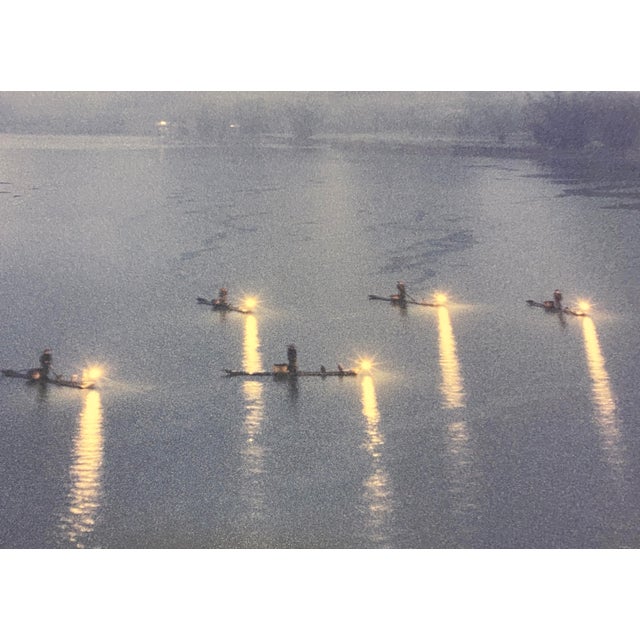 Chinese Late 20th Century Large 32" Keith 'Guo Ji' Liang Photograph "Fishing at Night" Signed Limited Edition 7/200 Chinese Photography For Sale - Image 3 of 10