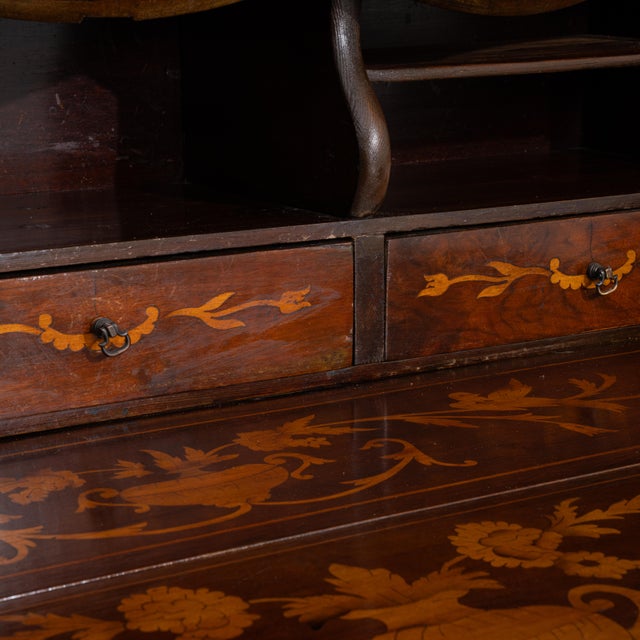19th Century Fine Inlaid Secretary Desk For Sale - Image 4 of 16