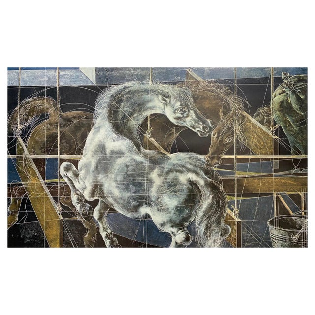 Hans Erni, Horses, Print, 1970 For Sale