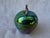 Vintage Artisan Made Green Pottery Apple Sculpture Signed For Sale In New York - Image 6 of 14