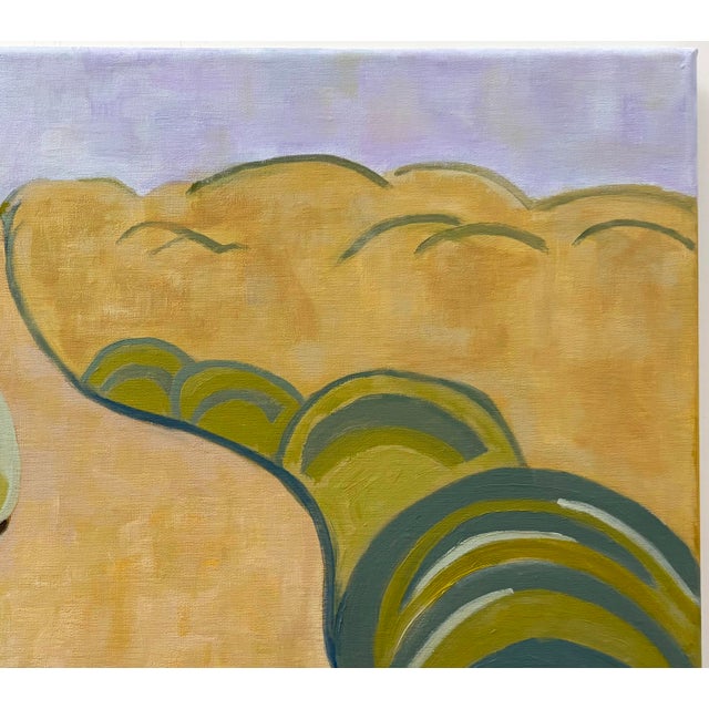 Abstract “Sandy Path” Oil on Linen by Nancy M. Vignola For Sale - Image 3 of 8