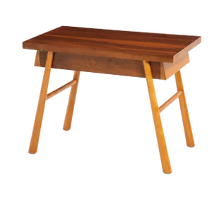 T.H. Robsjohn-Gibbings Widdicomb Two Tone Single Drawer Side Table Flared Legs 1951