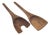1970s Teak Wood Salad Serving Utensils, a Pair For Sale
