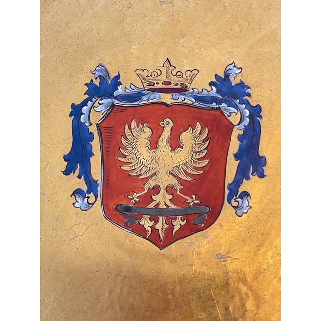 just in, this Antique Ernst Bohne Söhne Capodimonte-Style Armorial Porcelain Charger This a wonderful oversized 14-inch...
