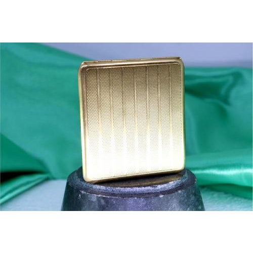 Gold Matchbook Box with Guilloche Bands For Sale - Image 6 of 7