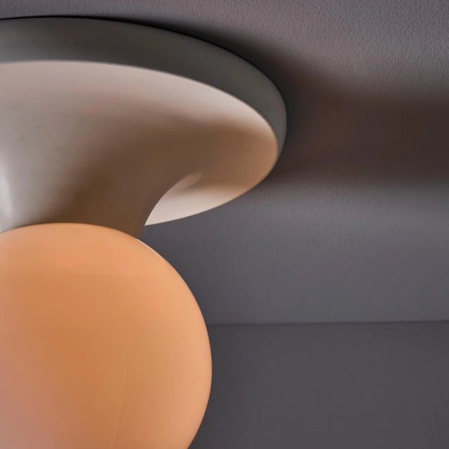 Metal 1960s Flos Achille and Pier Giacomo Castiglioni White 'Light Ball' Ceiling Lamp For Sale - Image 7 of 13
