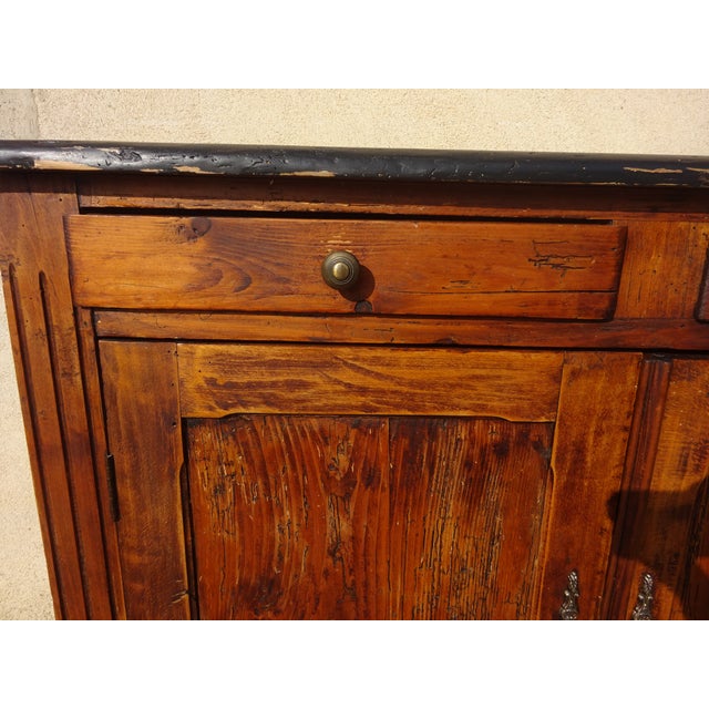 Vintage Parisian Pine Buffet, 1890s For Sale - Image 4 of 18
