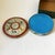 Mid 20th Century Vintage Cloisonné Enamel Round Box – Sanskrit Six-Character Mantra Motif, Silver-Blue Technique For Sale - Image 5 of 8