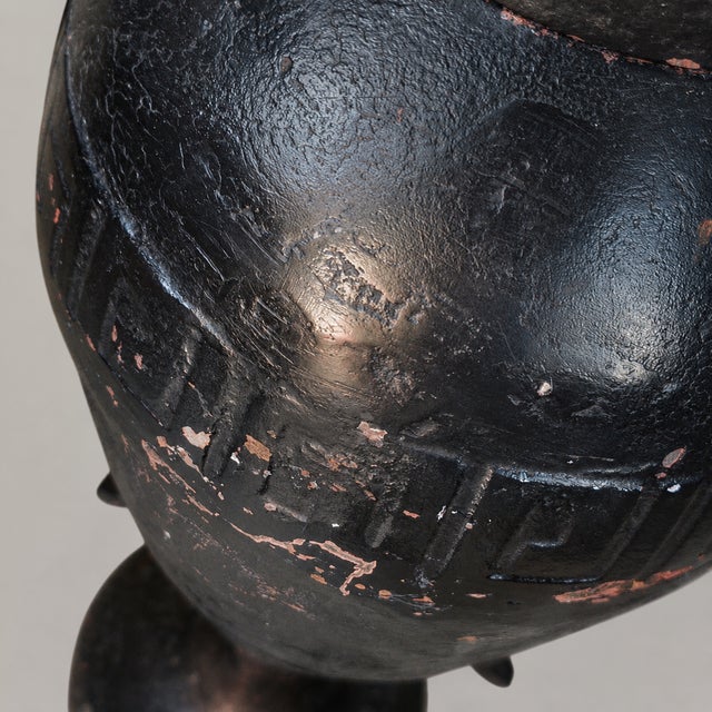 Metal 19th/20th Century Neoclassical Cast Iron Amphora Urn With Greek Key Band For Sale - Image 7 of 9