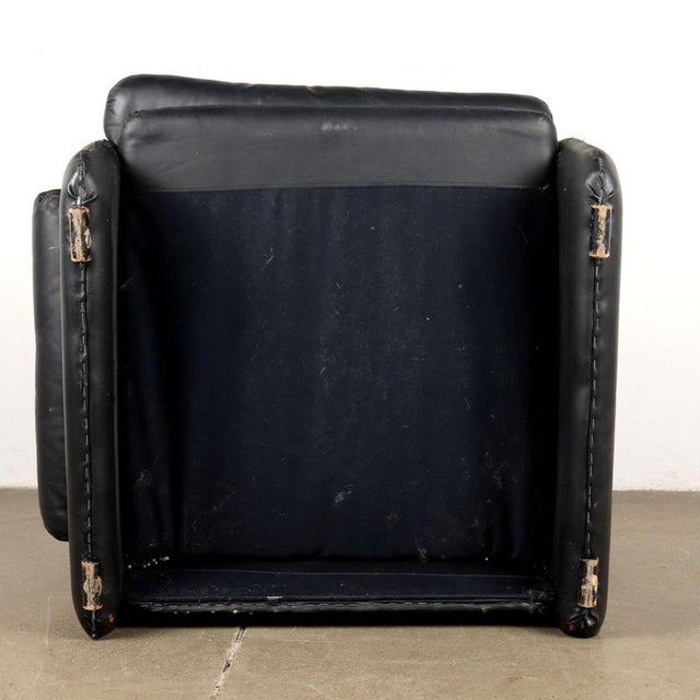 Black Vintage Coronado Armchairs by Afra & Tobia Scarpa for C&B, 1970s For Sale - Image 8 of 14